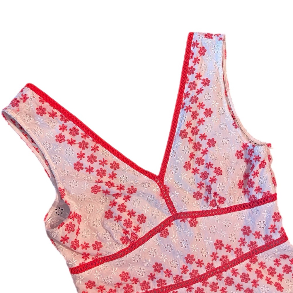 Francesca's Collections Red and White Mini Dress